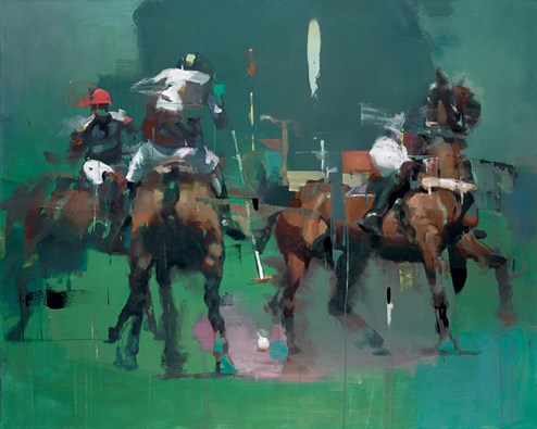 Grey Green by Christian Hook - Limited Edition on Canvas